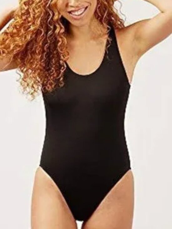 Andie Other - Andie The Catalina One Piece Swimsuit Sleeveless Open Back Black NWT XS